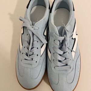 Madden Girl Light Blue and White Sneakers